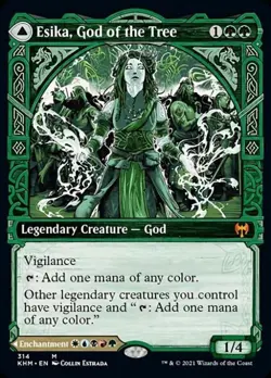 MTG English Esika, God of the Tree / The Prismatic Bridge (Showcase) NM Normal - Image 1