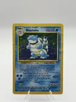 Pokemon TCG Blastoise Base Set Holo Unlimited Rare Card 2/102 HP Condition - Image 2