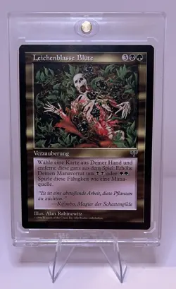 Vintage MTG Cadaverous Bloom (Leichenblasse Blute) Mirage German NM - Image 1