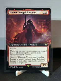 MTG Vincent, Vengeful Atoner EXTENDED ART/ FIC 0157 Final Fantasy Commander - Image 1