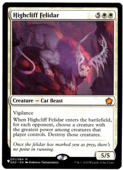 Highcliff Felidar 001/064 Non Foil The List Reprints Magic The Gathering NM - Image 1