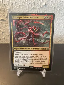 Carnage, Crimson Chaos #0125 MTG Marvel's Spider-Man Magic The Gathering - Image 1