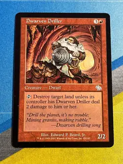 Magic the Gathering MTG Judgment DWARVEN DRILLER - Image 1