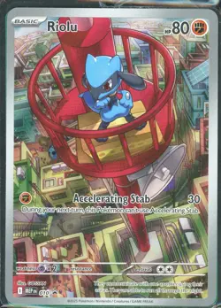 Pokemon TCG Riolu 010 ETB Promo Mega Evolutions Sealed - Image 1