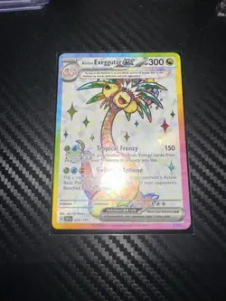 Pokemon Surging Sparks SSP Alolan Exeggutor EX Full Art Holo 225/191 NEAR MINT - Image 1