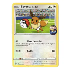 Pokemon Futsal 2020 Promo Trading Card | Eevee on the Ball - Image 1