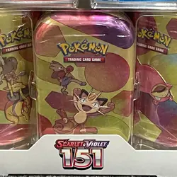 POKEMON TCG: Scarlet & Violet 151 Mini Tins 5 Pack, Sealed Box is Worn - Image 2