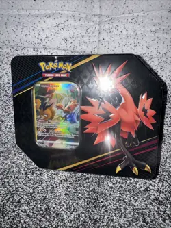 Pokemon TCG: Crown Zenith Tin Galarian Zapdos New-Factory Sealed - Image 1