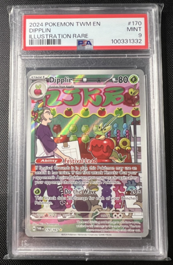 2024 Pokemon Dipplin 170/167 SV06 Twilight Masquerade Holo PSA 9 Mint - Image 1