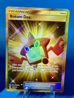2017 Pokemon Rotom Dex Sun & Moon Base Set 159/149 Holo Secret Rare NM - Image 1