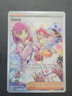 Lacey - 172/142 Stellar Crown Special Illustration Trainer NM Pokemon Holo - Image 1