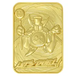 Yu-Gi-Oh! Limited Edition 24k Gold Plated Time Wizard Metal Card - Image 1