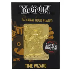 Yu-Gi-Oh! Limited Edition 24k Gold Plated Time Wizard Metal Card - Image 2