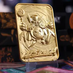 Yu-Gi-Oh! Limited Edition 24k Gold Plated Time Wizard Metal Card - Image 5