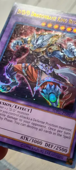 Yu-Gi-Oh! D/D/D Dragonbane King Beowulf / SDPD EN041 1st Edition MP - Image 2