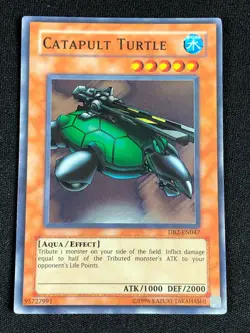 YUGIOH CATAPULT TURTLE DB2-EN047 SUPER (NM) - Image 1