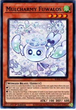 Yu-Gi-Oh! - Mulcharmy Fuwalos (Super Rare) Quarter Century Stampede RA04-EN050 - Image 1