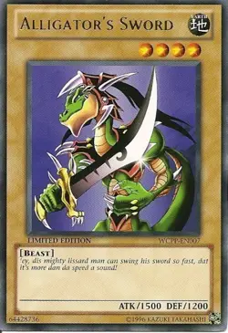1x (LP) Alligator's Sword - WCPP-EN007 - Rare - Limited Edition YuGiOh - Image 1