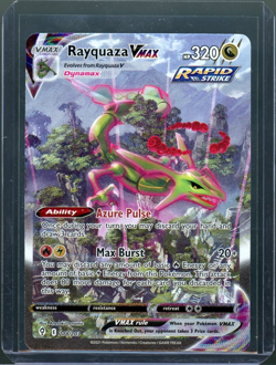 Pokemon TCG Rayquaza VMAX Alt Art Card 218/203 Evolving Skies Rare - Image 1