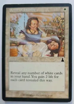 MTG Magic The Gathering Card Scent of Jasmine Instant White Urza's Destiny - Image 1