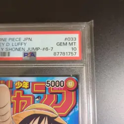 PSA 10 Monkey D. Luffy P-033 PROMO Jump ONE PIECE Card Game Japanese Limited - Image 4