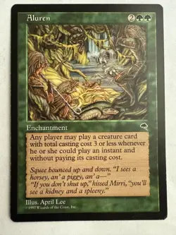 MTG: Aluren Card Tempest 1997 Magic The Gathering Rare - Image 1