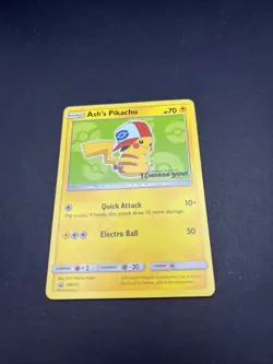 Pokemon Pikachu TCG Ash's SM112 Card Regular LP Condition - Image 4