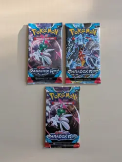 3x Pokemon Trading Card Game TCG Paradox Rift Booster Pack Factory Sealed New - Image 1
