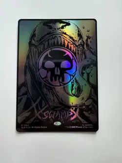 🌟 Swamp SpiderMan 🕸 RAISED FOIL Secret Lair Venom Symbiote Lands MTG 🌟 - Image 1