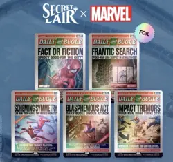 MTG Secret Lair Spider-Man Daily Bugle Breaking News Foil Preorder Presale New - Image 1