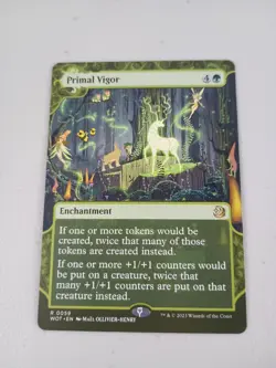 MTG Primal Vigor, Wilds of Eldraine: Enchanting Tales Magic the Gathering NM - Image 1