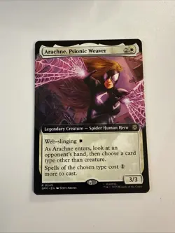 MTG Arachne, Psionic Weaver #0245 Foil Extended Art R Marvel’s Spider-Man (SPM) - Image 1