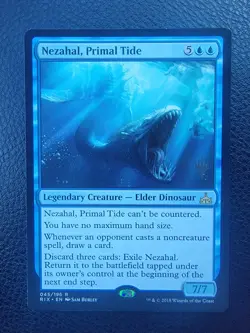 Nezahal, Primal Tide | NM | Promo | Rivals of Ixalan RIX #45 | MTG - Image 1
