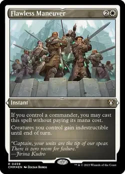 Flawless Maneuver - Foil Etched CMM NM MTG - Image 1