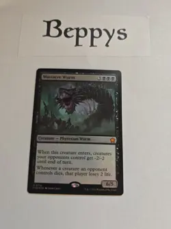 MTG Massacre Wurm--Foundations Foil Card - Image 1