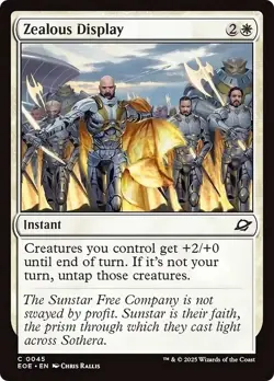ZEALOUS DISPLAY mtg NM-M Edge of Eternities Common - Image 1
