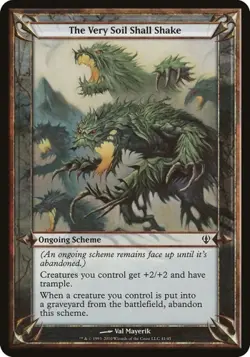 The Very Soil Shall Shake - Oversized Archenemy LP MTG - Image 1