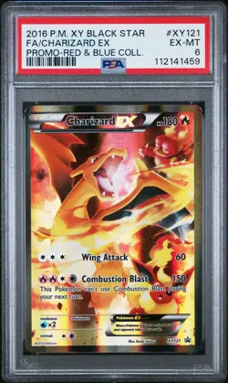 2016 POKEMON XY BLACK STAR PROMO CHARIZARD EX #XY121 HOLO PSA 6 EX #112141459 - Image 1