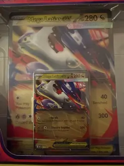 Pokemon MEGA EVOLUTION Mega Latias ex Black Star Promo 011 + Lenticular - Image 1