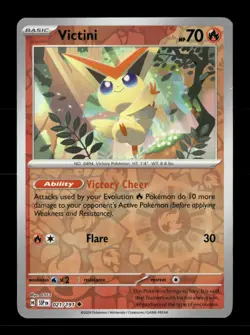 Victini Reverse Holo Uncommon SV08: Surging Sparks 021/191 NM Pokemon NM - Image 1
