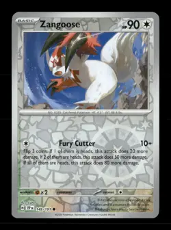 Zangoose Reverse Holo Common SV08: Surging Sparks 149/191 NM Pokemon NM - Image 1