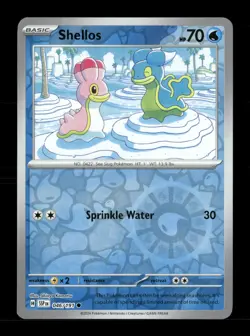 Shellos Reverse Holo Common SV08: Surging Sparks 046/191 NM Pokemon NM - Image 1