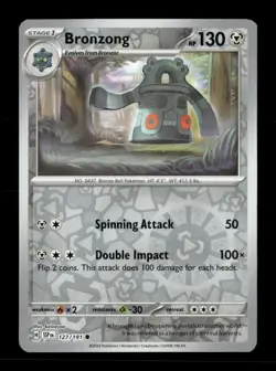 Bronzong Reverse Holo Common SV08: Surging Sparks 127/191 NM Pokemon NM - Image 1