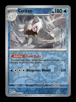 Cetitan Reverse Holo Common SV08: Surging Sparks 054/191 NM Pokemon NM - Image 1