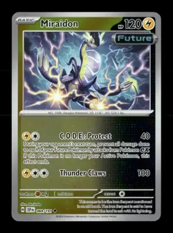 Miraidon Reverse Holo Uncommon SV08: Surging Sparks 069/191 NM Pokemon NM - Image 1