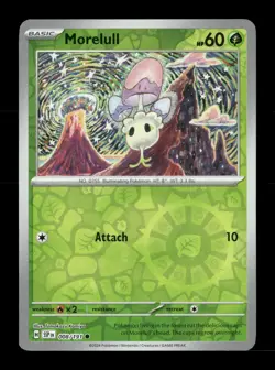 Morelull Reverse Holo Common SV08: Surging Sparks 008/191 NM Pokemon NM - Image 1
