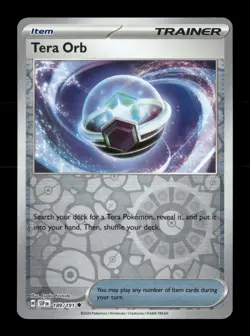 Tera Orb Reverse Holo Uncommon SV08: Surging Sparks 189/191 NM Pokemon NM - Image 1