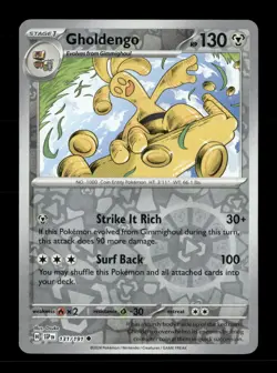 Gholdengo Reverse Holo Uncommon SV08: Surging Sparks 131/191 NM Pokemon NM - Image 1