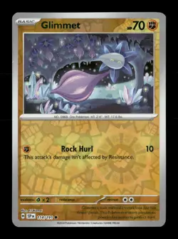 Glimmet Reverse Holo Common SV08: Surging Sparks 114/191 NM Pokemon NM - Image 1