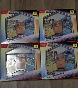 Pokemon TCG Scarlet & Violet Prismatic Evolutions Poster Collection Box Lot Of 4 - Image 1